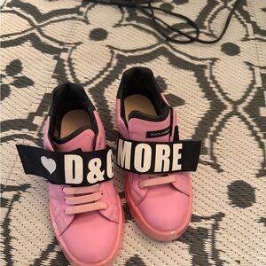 Dolce & Gabanna Kids Pink Sneakers 14 size